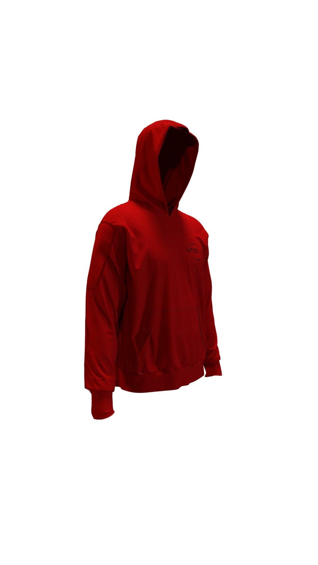 Motorcycle Armored Red Hoodie Lane Hunters